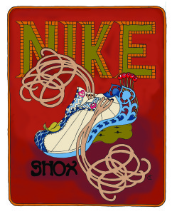 Art Nouveau Nike Shoe
